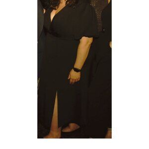 Timeless Black Eloquii Dress with Slit